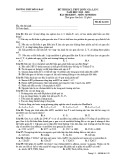 Đề thi thử THPT Quốc gia lần 1 môn Sinh học năm 2019-2020 có đáp án - Trường THPT Đồng Đậu