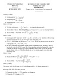 Đề thi tuyển sinh vào lớp 10 THPT năm 2019-2020 môn Toán có đáp án - Sở GD&ĐT Đồng Nai