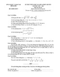 Đề thi tuyển sinh vào lớp 10 THPT năm 2019-2020 môn Toán có đáp án - Sở GD&ĐT Hưng Yên (Đề chung)