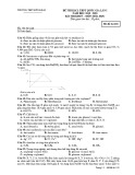 Đề thi thử THPT Quốc gia lần 1 môn Hóa học năm 2019-2020 có đáp án - Trường THPT Đồng Đậu