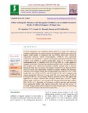 Effect of organic manures and inorganic fertilizers on available nutrient status, yield and jaggery of sugarcane