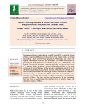 Factors affecting adoption of maize cultivation practices in Rajouri district of Jammu and Kashmir, India