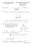 Đề thi thử THPT Quốc gia lần 1 môn Toán năm 2019-2020 có đáp án - Trường THCS&THPT M.V.LôMôNôXốp