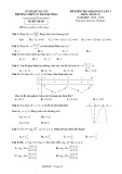 Đề thi thử THPT Quốc gia lần 2 môn Toán năm 2019-2020 có đáp án - Trường THPT Lý Thánh Tông