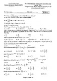 Đề tập huấn thi THPT Quốc gia năm 2020 môn Toán có đáp án - Sở GD&ĐT Bắc Ninh