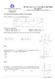 Đề thi thử THPT Quốc gia lần 1 môn Toán năm 2019-2020 có đáp án - Trường THPT Lương Thế Vinh