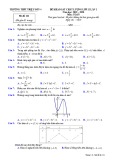 Đề thi thử THPT Quốc gia lần 1 môn Toán năm 2019-2020 có đáp án - Trường THPT Triệu Sơn 4