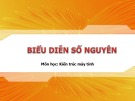 Bài giảng môn học Kiến trúc máy tính - Biểu diễn hệ số