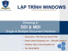 Bài giảng Lập trình trên môi trường Window: Chương 4 - ThS. Dương Thành Phết