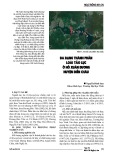 Đa dạng thành phần loài tảo lục ở hồ Xuân Dương huyện Diễn Châu