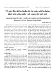 Về một điều kiện đủ cho đồ thị ngẫu nhiên đường kính nhỏ, giúp phân tích mạng thế giới nhỏ