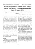 Phương pháp sinh các ca kiểm thử tự động từ các mô hình thiết kế UML và ngôn ngữ ràng buộc đối tượng OCL