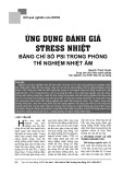 Ứng dụng đánh giá stress nhiệt bằng chỉ số PSI trong phòng thí nghiệm nhiệt ẩm