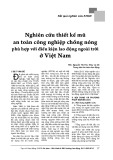 Nghiên cứu thiết kế mũ an toàn công nghiệp chống nóng phù hợp với điều kiện lao động ngoài trời ở Việt Nam