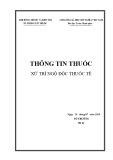 Thông tin thuốc xử trí ngộ độc thuốc tê