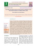 Food safety knowledge and procurement practices in relation to food borne disease incidence in Ludhiana district, India