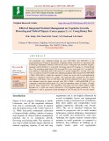 Effect of integrated nutrient management on vegetative growth, flowering and yield of papaya (Carica papaya L.) cv. coorg honey dew