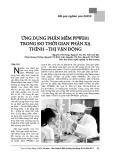 Ứng dụng phần mềm PPWE01 trong đo thời gian phản xạ thính - thị vận động