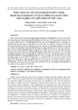 Phân tích các yếu tố ảnh hưởng đến ý định tham gia E-Learning từ quan điểm của giảng viên: Một nghiên cứu điển hình về Việt Nam