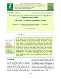 Determination of spray and air volume requirement for high density plantation mango orchard