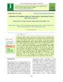 Estimation of combining ability for yield and its contributing traits in rice (Oryza sativa L.)