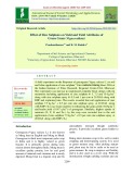 Effect of zinc sulphate on yield and yield attributes of green gram (Vigna radiata)