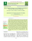 Effect of irrigation and nitrogen levels on productivity of aerobic rice in west central table land zone of Odisha, India