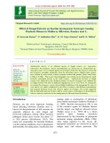 Effect of fungal extracts on bacillus thuringiensis serotypes causing flacherie disease in mulberry silkworm, Bombyx mori L.