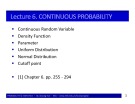 Lecture Probability & statistics: Chapter 6 - Bùi Dương Hải