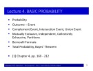 Lecture Probability & statistics: Chapter 4 - Bùi Dương Hải