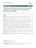 CD64-Neutrophil expression and stress metabolic patterns in early sepsis and severe traumatic brain injury in children