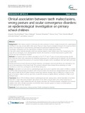 Clinical association between teeth malocclusions, wrong posture and ocular convergence disorders: An epidemiological investigation on primary school children