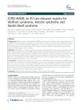 EURO-WABB: An EU rare diseases registry for Wolfram syndrome, Alström syndrome and Bardet-Biedl syndrome