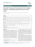 Kawasaki disease and subsequent risk of allergic diseases: A population-based matched cohort study