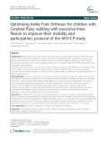 Optimising Ankle Foot Orthoses for children with Cerebral Palsy walking with excessive knee flexion to improve their mobility and participation; protocol of the AFO-CP study