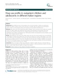 Drug use profile in outpatient children and adolescents in different Italian regions