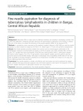Fine-needle aspiration for diagnosis of tuberculous lymphadenitis in children in Bangui, Central African Republic