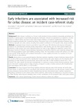 Early infections are associated with increased risk for celiac disease: An incident case-referent study