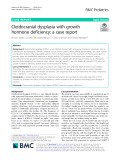 Cleidocranial dysplasia with growth hormone deficiency: A case report