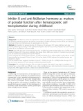 Inhibin B and anti-Müllerian hormone as markers of gonadal function after hematopoietic cell transplantation during childhood