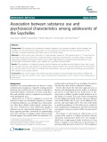 Association between substance use and psychosocial characteristics among adolescents of the Seychelles
