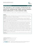 The prevalence and correlates of behavioral risk factors for cardiovascular health among Southern Brazil adolescents: A cross-sectional study