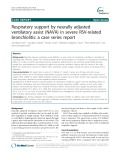 Respiratory support by neurally adjusted ventilatory assist (NAVA) in severe RSV-related bronchiolitis: A case series report