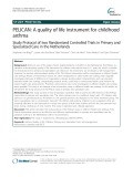 PELICAN: A quality of life instrument for childhood asthma