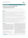 Trends in use of neonatal CPAP: A population-based study