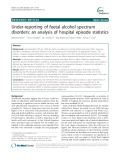 Under-reporting of foetal alcohol spectrum disorders: An analysis of hospital episode statistics