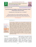 Gap in knowledge and adoption of post harvest technologies of maize among farmers and farm women