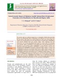 Socio-economic impact of mahatma gandhi national rural employment guarantee on its beneficiaries in Marathwada Region, India