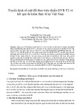 Truyền hình số mặt đất theo tiêu chuẩn DVB-T2 và kết quả đo kiểm thực tế tại Việt Nam