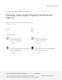 Planning large single frequency networks for DVB-T2